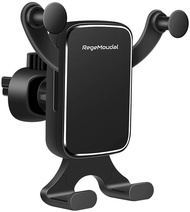 Car phone holder RegeMoudal vent bracket is a gravity mounting bracket for cars, 360 adjustable universal mobile phone holder for iPhone horizontal and vertical placement position for all smartphones and more