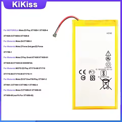Battery JS40 KZ40 HD40 GL40 HZ40 JE40 GV30 For Motorola Moto Z Z3 Play Z4 Z2 Force Z Play Droid Z2 P