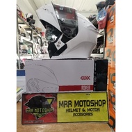 spyder rover V2  artic white modular helmet