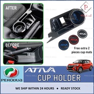 [CUP HOLDER] Perodua Ativa Cup Holder Center Coins Organizer Accessories Asesori Aksesori Kereta