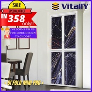 VITALLY Pintu Lipat Untuk Tandas /Bi Fold Mini Pro, Toilet Door, Aluminium Door, Folding Door,Diy do