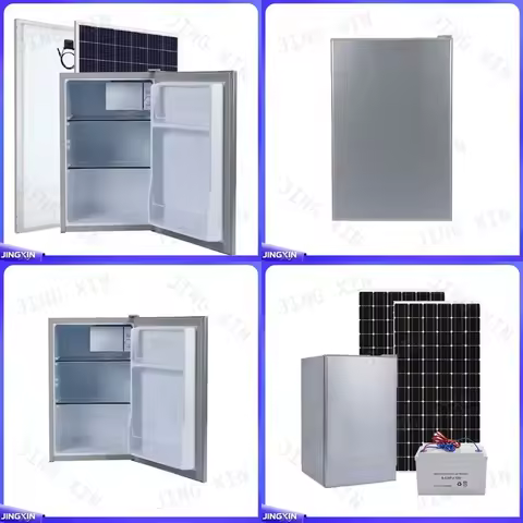 for Energy Efficient 12V 24V 90L Solar Refrigerator DC Car Fridge Mini Freezer Portable Camping RV T