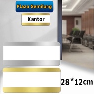 LOKAL Office Room Name Plate Sliding Name Plate Acrylic Wall Name Plate Universal Room Door Name Pla