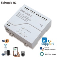 ☢☜❆ Ewelink Smart WiFi Switch 4 CH RF Control Smart Home Relay DIY Light Switch APP Control Works with Google Alex