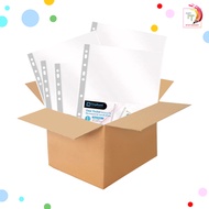 ไส้แฟ้ม ซองใส อเนกประสงค์ 11 รู ตราช้าง 0.05 มม. A4 ปกฟ้า ( 50แพ็ค/กล่อง )