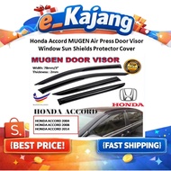 Honda Accord 2004 2008 2014 MUGEN Air Press Door Visor Window Sun Shields Sun Protector Cover