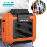 OPOLAR 6000mAh Strong Airflow Small Electric Air Cooling Mini Hanging Waist Fan Battery Rechargeable Portable Waist Clip