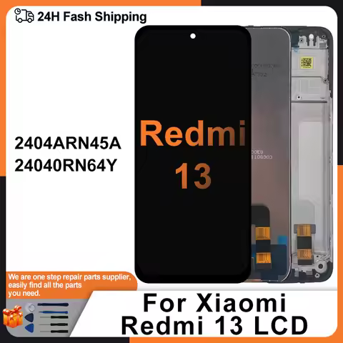 AAA+++ For Redmi 13 Display 24040RN64Y Screen Touch Digitizer Assembly For Xiaomi Poco M6 4G LCD 240