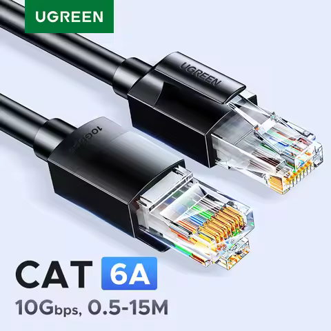 UGREEN Ethernet Cable CAT6A 10Gbps RJ45 Cable High Speed for Router Modem PC PS5 XBOX Laptop HUB NAS