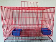 Sangkar Umbaran Kotak Kandang Besi Lipat Size 50x30x30 Tebal Sangkar Hewan Burung Lovebird Pleci Par