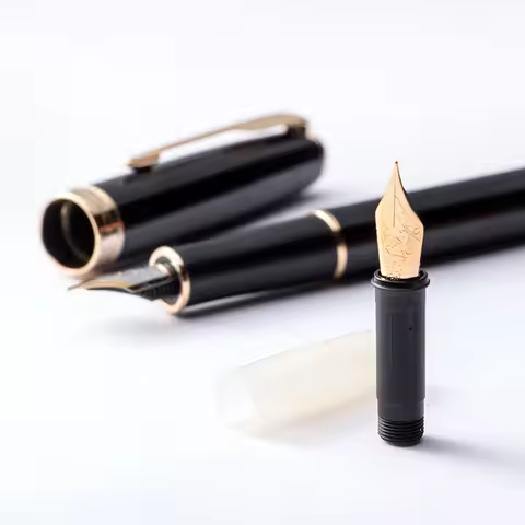 SCHMIDT German No. 5 26 Mm No.6 35mm EF/F/M 0.38/0.5/0.7MM Nib Golden Silver Nib Fountain Pen School