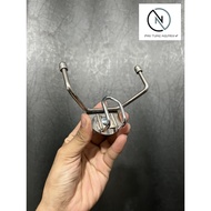 Vario Vision WHITE stainless steel motorbike hanger comes with 3 convenient U-shaped hooks that can 