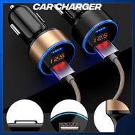 Car Charger USB Car Charger 4 in 1 Led Display Car Charger Car Plug