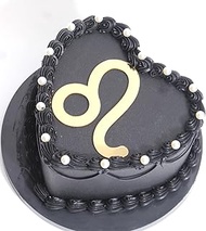 Leo Cake Toppers, Acrylic Gold Zodiac Sign Cake Topper, Big Leo Energy/Leo Season Cake Decor, July A