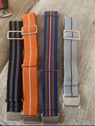 法國空降落傘兵錶帶/橡筋尼龍錶帶錶耳20mm/22mm