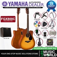 Yamaha FGX800C 41'' Dreadnought Solid Spruce Top Acoustic Electric Guitar With Pickup (FGX800)