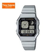Casio Vintage A130WE-1A Stainless Steel Band Digital Unisex Watch