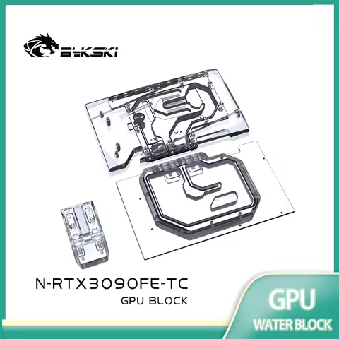 Bykski N-RTX3090FE-TC Water Block Use for NVIDIA RTX 3090 Founders Edition Backplane Water Cooling G