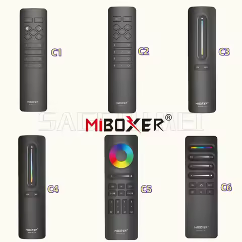 Miboxer 4-Zone C1 C2 C3 C4 C5 C6 Color Temperature RGB+CCT Wireless Remote Controller Magnetic 2.4G 