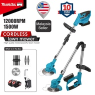 [local delivery]Makita Grass Cutter Cordless Grass Trimmer Mini Foldable Portable Lawn Mower Machine