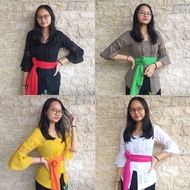 HITAM PUTIH White Balinese Kebaya | Yellow Balinese Kebaya | Black Bali Kebaya | Combination Of Chif