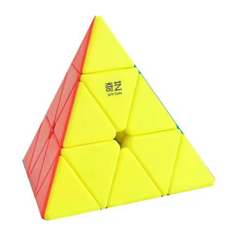 QiYi 3x3 Pyramid Magic Cube QiMing A Professional Speed Puzzle Cubo Magico Educational Toys Birthday