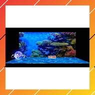 3d painting. stickers for aquariums, arowana fish tanks (back painting)