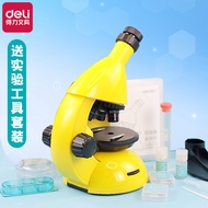 Deli 74340 Microscope Experiment Set Primary School Students Science Experiment Class Experiment Too