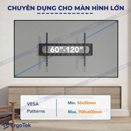 [ EXPRESS ] ErgoTek E98 GG 55 - 120 INCH nodding TV mount - Load capacity 120 KG