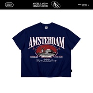 Genuine AMSTERDAM Boxy BLUE Angelic Society T-shirt