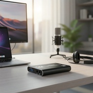 HDMI to USB Video Capture Card, 4K Screen Recording, USB 3.0, 1080p 60 FPS Game Capture for PS4, Cam