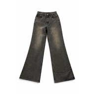 TUBYCATU Smoky Flare Wash Streetwear Y2K Jeans