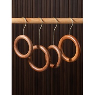 Wooden Circle Clothing Store Accessories Dedicated Wooden Round Clothes Support Scarf Rack Ring Unpa