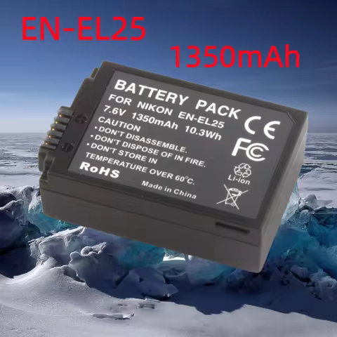 1350mAh EN-EL25 EN EL25 Camera Battery or Charger For Nikon Z50 Z30 ZFC Camera Battery EN-EL25 EL25 