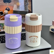 ⚡Macrons Color Thermos Cup Tumbler Cup Water Cup Coffee Cup With Sleeve Stainless Steel Portable For