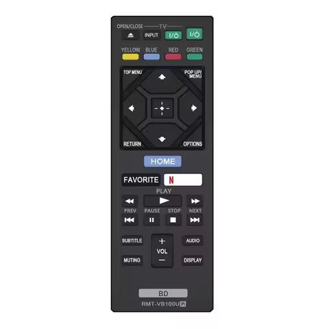 Y45A-RMT-VB100U Remote Control for Sony Blu-Ray Player BDP-BX350 BDP-BX550 BDP-BX650 BDP-S1500 BDP-S
