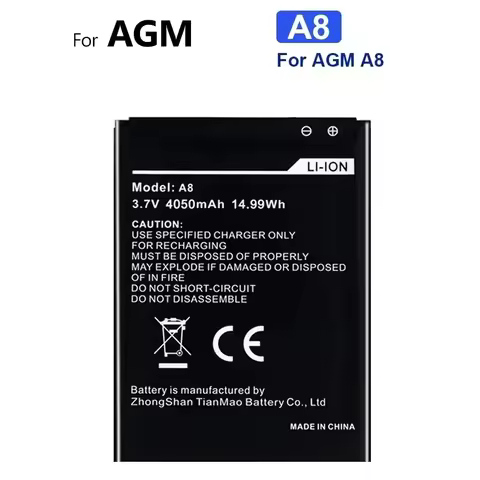 Battery for AGM X1 / X2 X2 SE / A8 A1Q / H3 / H1 / A9 / H2 A10 / M5 Mobile Phone