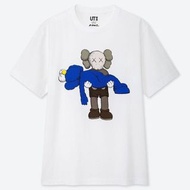 Uniqlo x kaws UT2019聯名印花T恤 BFF 藍抱 尺寸L 現貨