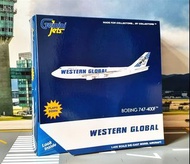 Geminijets 1:400,飛機模型,WESTERN GLOBAL AIRLINES B747-400F, Flap Down GJWGA2015F