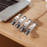 [TEC] 1Pcs RJ45 Shielded Toolless Modular Termination Plug RJ45 Cat8 Cat7 Cat6A Connector 2000MHz 40