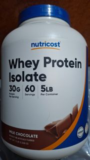 Nutricost Isolate Whey Protein 增肌奶粉/分離乳清蛋白粉 Milk Chocolate 5lbs 朱古力奶味-每份量含30g 特高蛋白質含量