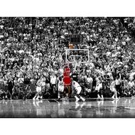 Michael Jordan Classic Buzzer Beater 1 Chicago Bulls Wall Pictures for Living Room Sports Poster Hom