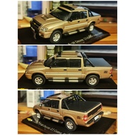 1/43 ixo Chevrolet s-10 deluxe 2.5 Cabine Dupla 2009 Pickup Alloy Car Model Champagne Gold Very Clas