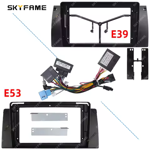SKYFAME 9/12.3 Inch Car Fascia Frame Adapter Canbus Android Radio Dash Fitting Panel Kit For BMW 5/7