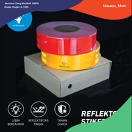 CAHAYA MERAH 1 ROLL OF RED YELLOW WHITE REFLECTOR E11/REFLECTIVE TAPE/STICKER PEMANTUL LIGHT CHEAP/ 