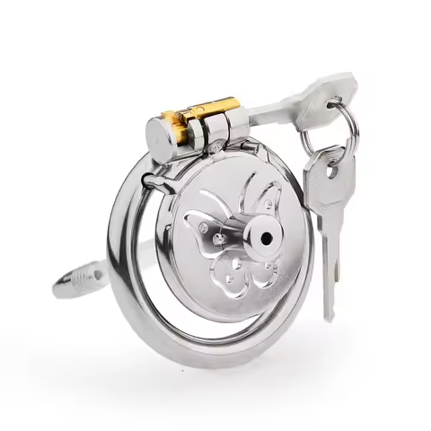 Upgraded CB Lock Cock Cage Chastity Cage Longterm for Male Men Urethral Extreme Toys for Man Small F