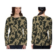 Army Camouflage Long Sleeve T-Shirt | Army Camouflage T-Shirt Wanita | Latest Army T-shirts