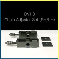 DEMAK DV110 - CHAIN ADJUSTER SET + PLATE (R/L) DV 110