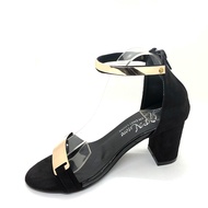 Giày cao gót vuông 7p quai ngang phối đồng - SD125