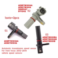 3ชิ้น/เซ็ตเกียร์อัตโนมัติ Speed Sensor Ford Focus 2012-2014รถ Speed Sensorv AE8Z7M101B AE8Z7M101A AE